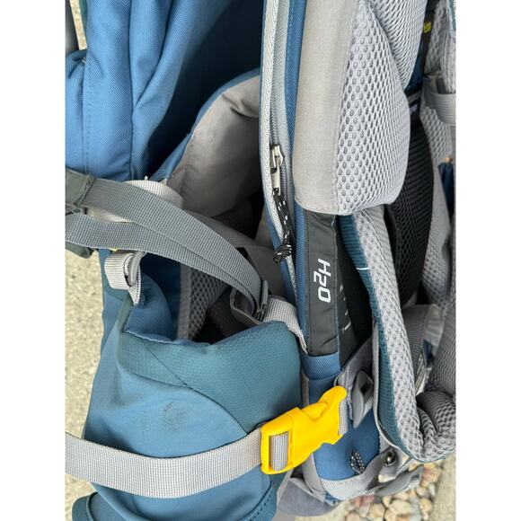 Deuter Kid Comfort 2 Aqua Blue Framed Child Carry Backpack Toddler Travel - Picture 11 of 11